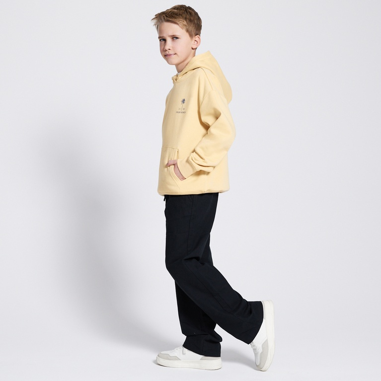 Printed hoodie "Jordon" Light Yellow 1